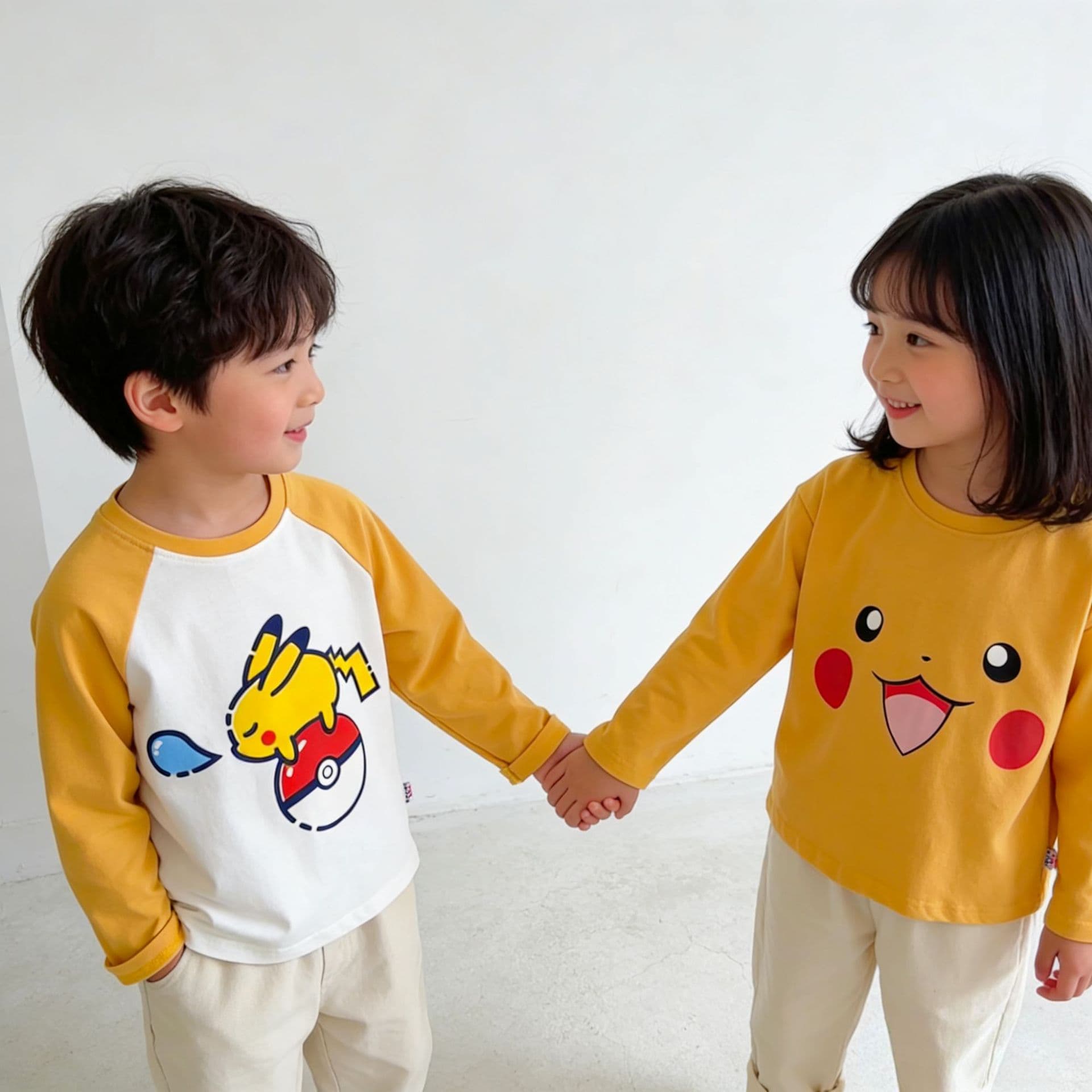2026 Spring and Autumn New Children's Wear for Kindergarten Boys and Girls, Cute and Comfortable Printed Two-Color Elf Long Sleeve