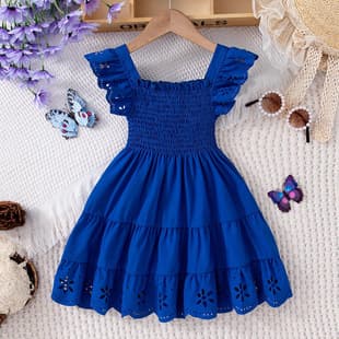 2025 Summer Girls' Dress Fashion Baby Dress Holiday Dress