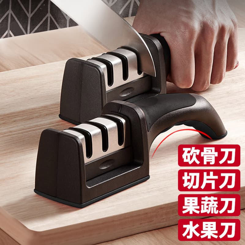 Cross-border Kitchen Knife Sharpener Whetstone Manual Quick Sharpening Tool Household Tungsten Steel Blade Sharpener Stainless Steel Sharpening Rod