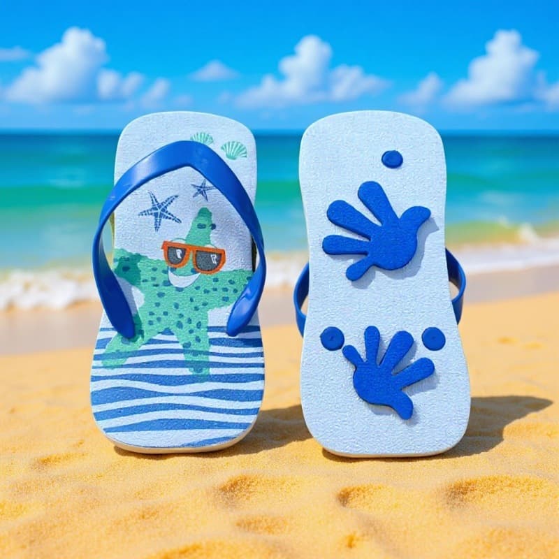 Children's Fashion Claw Slippers, Footprint EVA Slippers, Hollow LOGO Slippers