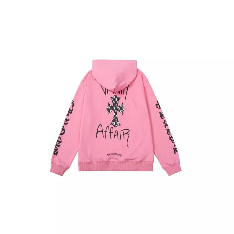 2025 Spring New Style Chrome Hearts Sweatshirt Cross Horseshoe Couple Hooded Sweatshirt