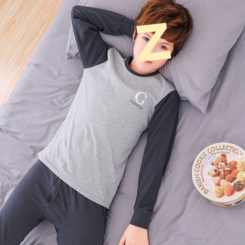 Pure Cotton Youth Underwear Set Boys Girls Autumn Winter Thermal Long Johns Thin Warm Sleepwear