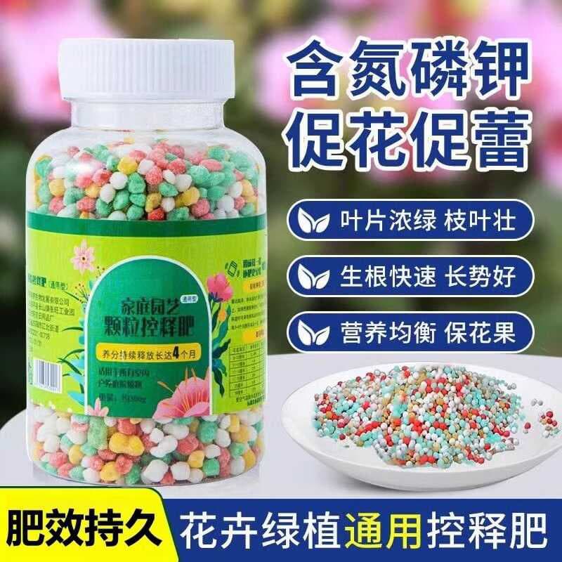 General Controlled-Release Fertilizer for Green Plants and Flowers, Succulent Granular Slow-Release Fertilizer, Specialized Plant Nutrition, NPK Compound Fertilizer