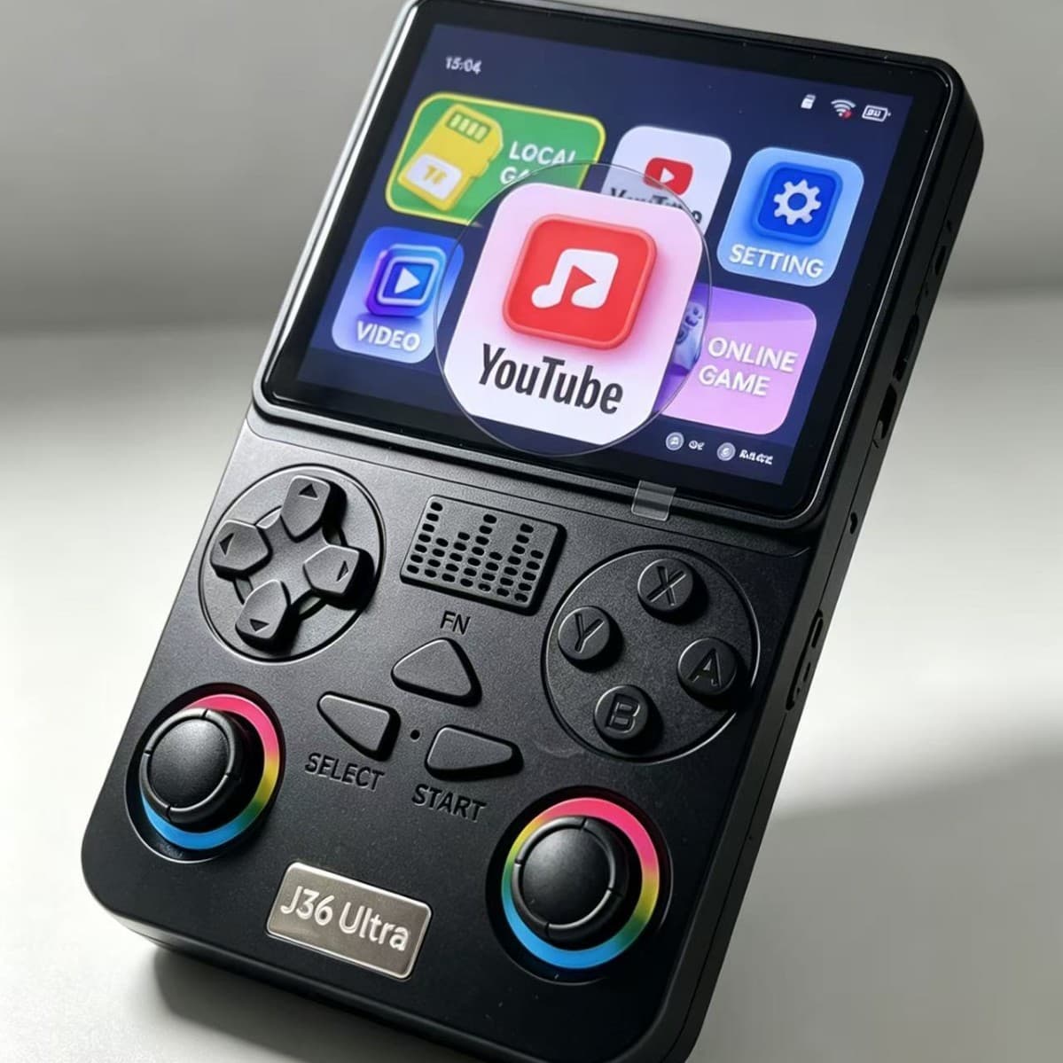 J36Ultra Global Connectivity Handheld Game Console Large Screen High-Performance Gaming 3.5-inch Handheld