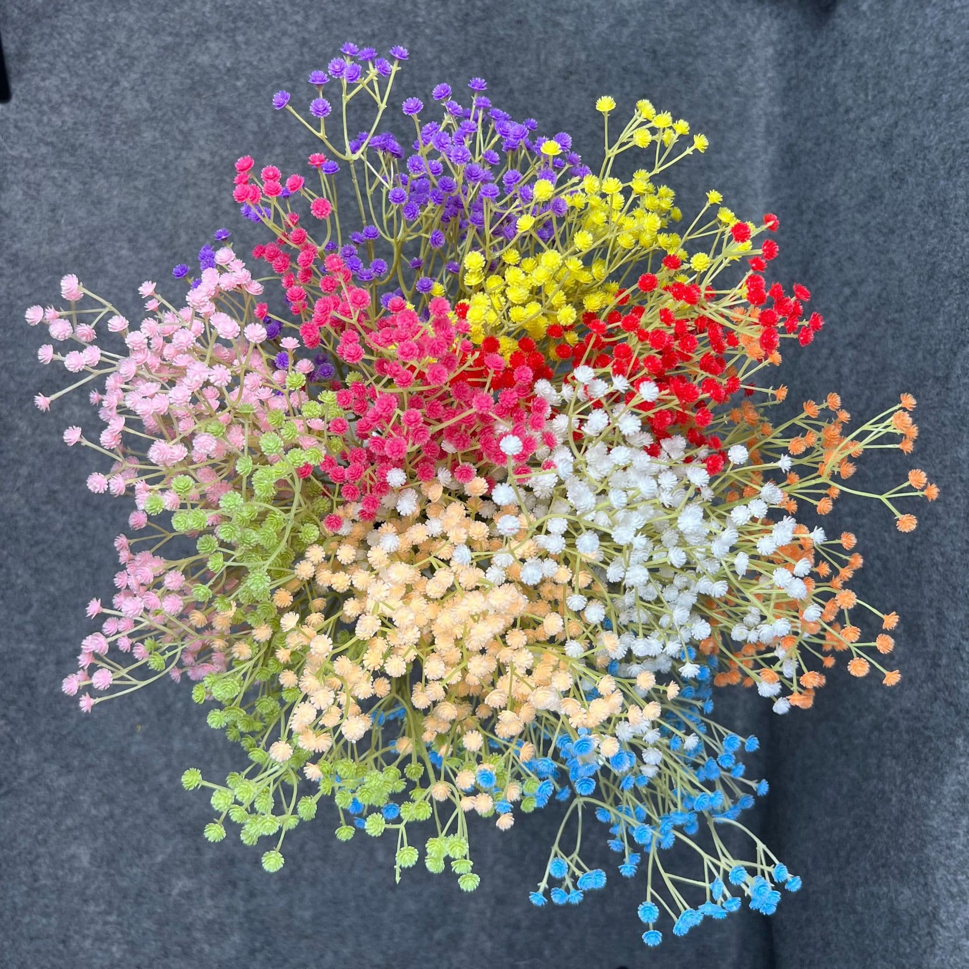 Single Stem Baby's Breath Plastic Soft Touch Wedding Decoration Flower Artificial Fake Flowers