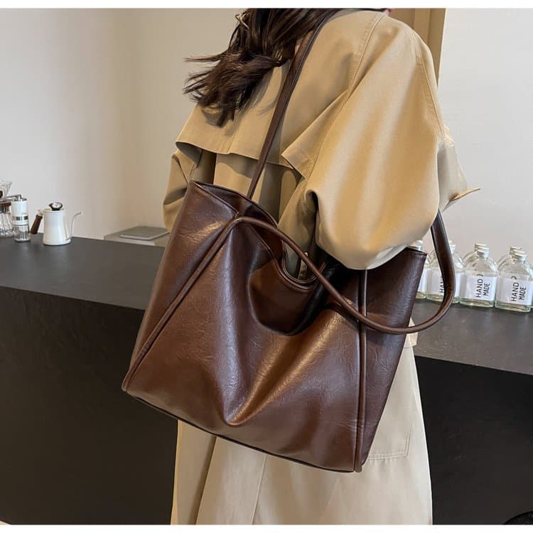 Premium Large Capacity Shoulder Bag Computer Handbag Versatile Underarm Bag New Mom Bag Square Tote Bag
