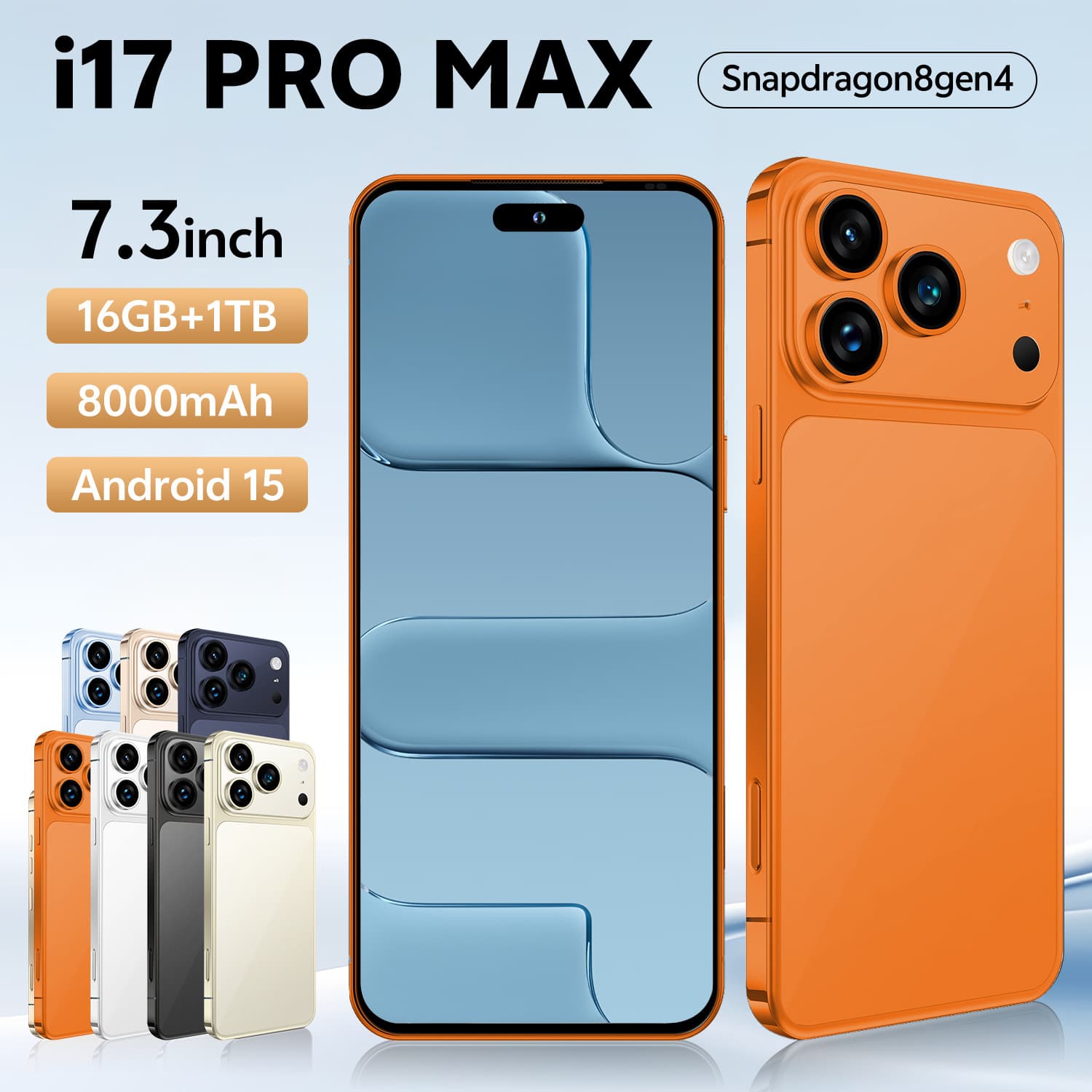 Arinella I17 ProMax Android Smartphone 7.3inch Large Screen Quad Core Processor 4000mAh Battery Support Storage Card