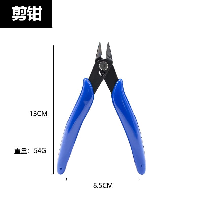 Hot Sale Blue Handle 170 Electronic Side Cutter Industrial Plastic Sprue Nipper Model Trimming Cutting Pliers Manual