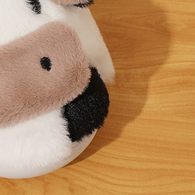 Winter New Style Plush Cotton Slippers Home Indoor Warm Cotton Slippers Cartoon Foreign Trade Women's Slippers TPR Sole Material