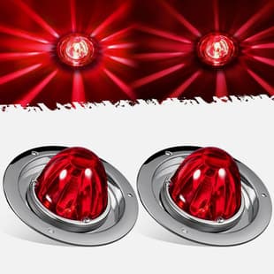 Cross-border Hot Selling Glass Watermelon Light Truck Side Marker Light Indicator Light LED Light Ship Signal Light Vehicle Light 12V