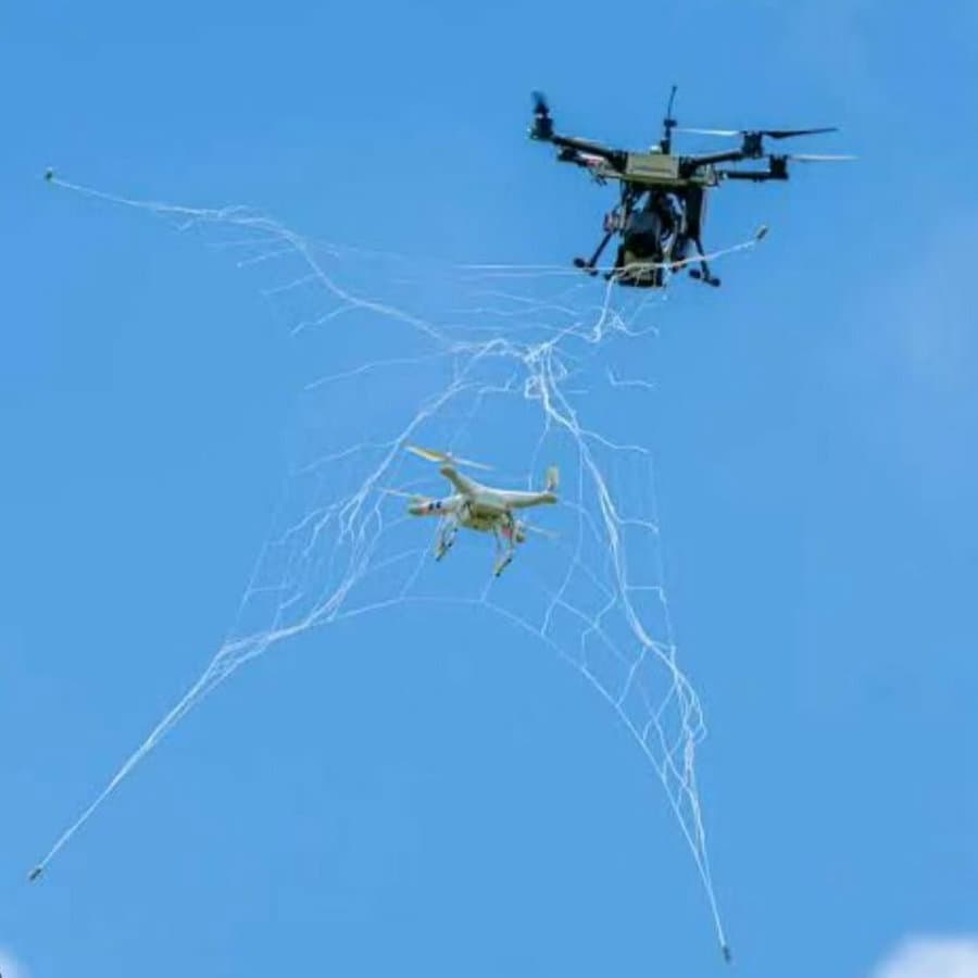 Hand-Woven Drone Recycling Net, Anti-Cut Uhmwpe Ultra-High Molecular Ejection Net, Flame-Retardant Catching Aramid Net