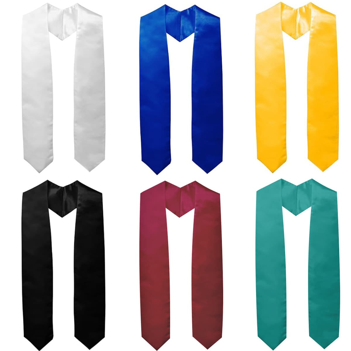 Middle and High School College Graduation Season Ribbon Etiquette Shoulder Strap Solid Color Graduation Etiquette Ribbon Honorary Award Silk Satin Shawl