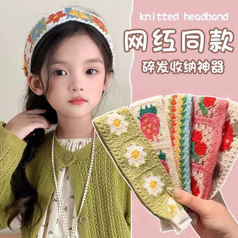 Knitted wide Velcro headband for women, 2025 new style, perfect for tidying up bangs and messy hair, hairband, and face washing accessory.