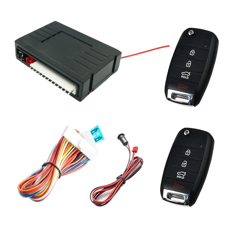 Keyless Entry 12V Car Remote Central Locking System with Key Blade and Remote Trunk Release