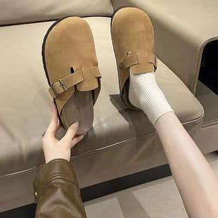 2025 Versatile Korean Style Slip-on Birkenstock Slippers Indoor Home Slippers Outdoor Wear