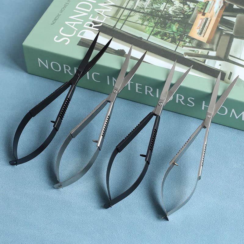 Aquatic Plant Scissors Spring Loaded Scissors Aquarium Landscaping Tools Fish Tank Trimming Supplies Aquatic Plant Cutters