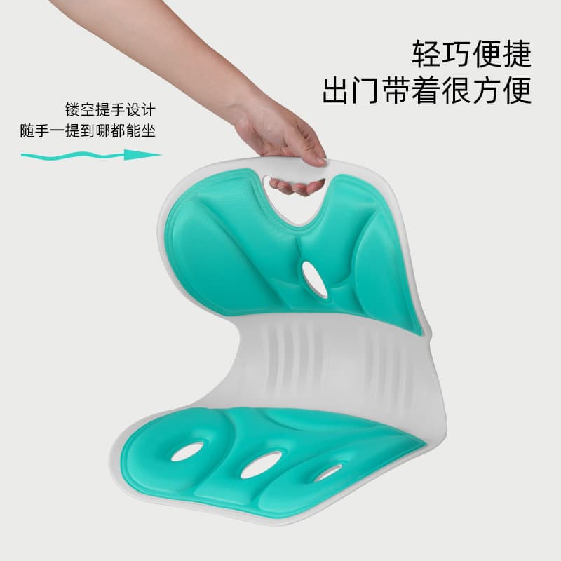 Lumbar Support Cushion for Long Sitting, Office Back Cushion, Posture Correction Pad for Students and Children, Ergonomic Chair