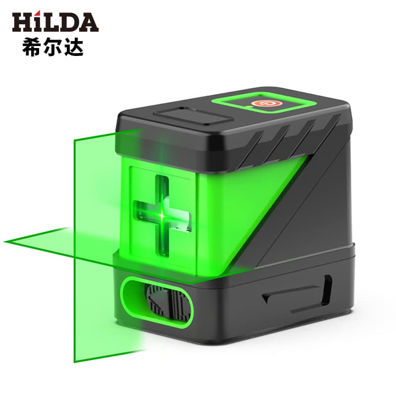 Mini Portable 2-Line Green Light Automatic Laser Level with Fine Line Projector