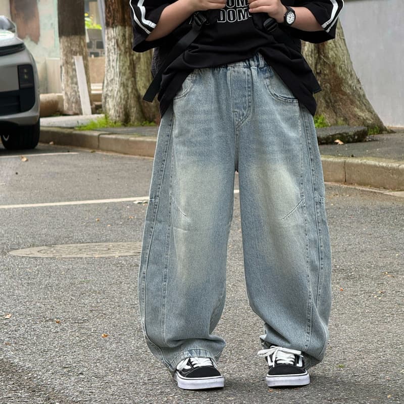 Baoduo Children's Clothing Boys Jeans Summer Style Lightweight and Breathable 2026 Summer New Little Boys Loose Casual Pants