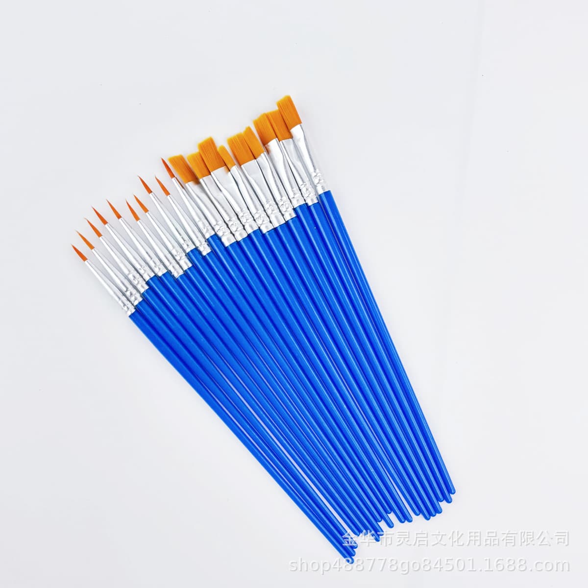 Watercolor Brush Set Liner Flat Shader Detail Brush Kit for Painting Graffiti Plaster Figurine Outlining Fine Brush