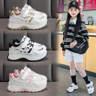 Children's Sports Shoes New 2026 Spring/Autumn Comfortable Breathable Double Mesh Casual Shoes for Girls Students