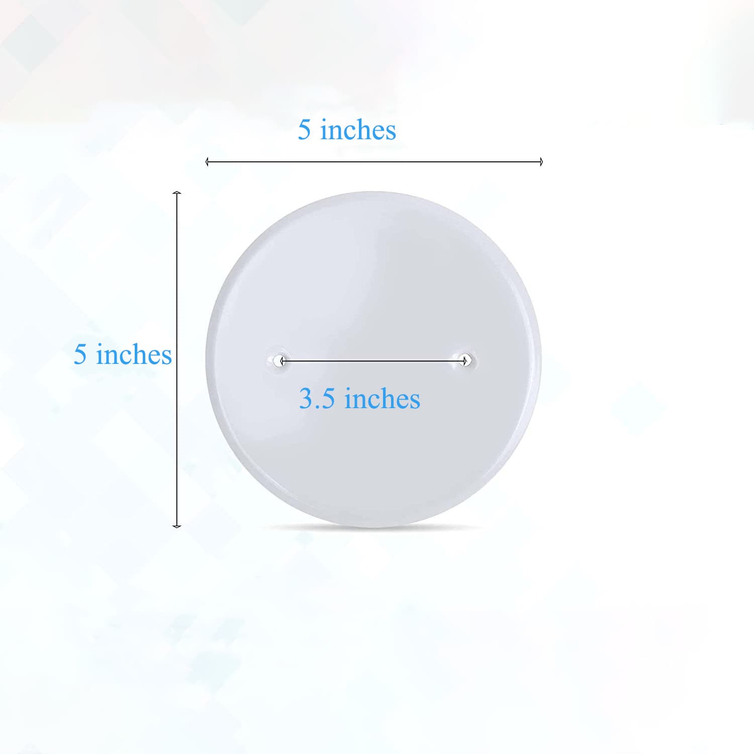 New Junction Box Cover Plate Ceiling Wall Cover Plate Metal Galvanized Sheet Round Cross-border Wholesale