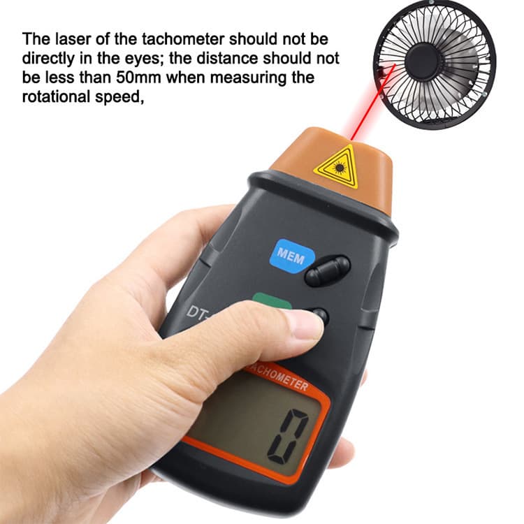 Factory Direct Gear Tachometer Engine RPM Frequency Meter Laser Non-contact Tachometer DT2234C+