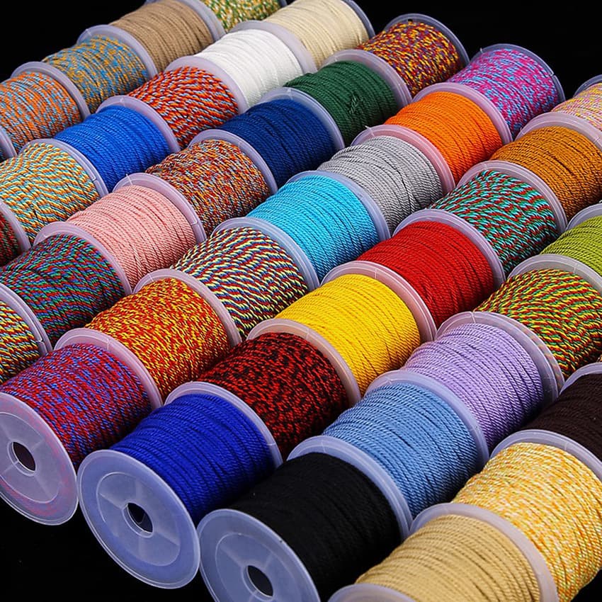 Hand-twisted cotton thread, 18 strands, 20 meters, ethnic style, suitable for wrapping rice dumplings, bracelets, necklaces, tassels, and decorative cotton thread.
