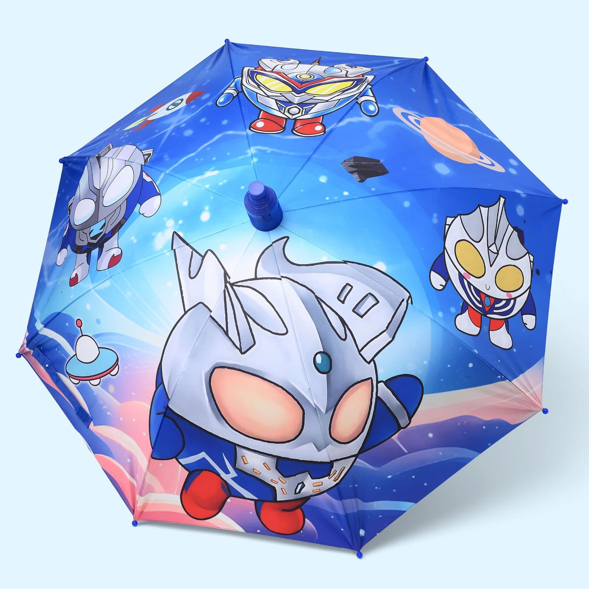 Digital Print Children's Anime Cartoon Elementary School Heat Transfer Waterproof Cover, Non-Drip Kids' Sun and Rain Umbrella