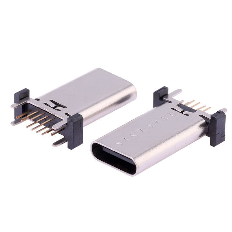 TYPE-C female socket 16pin vertical plug H8.8-9.3-10.0-10.5-12.4-13.7-15.0-17.5mm