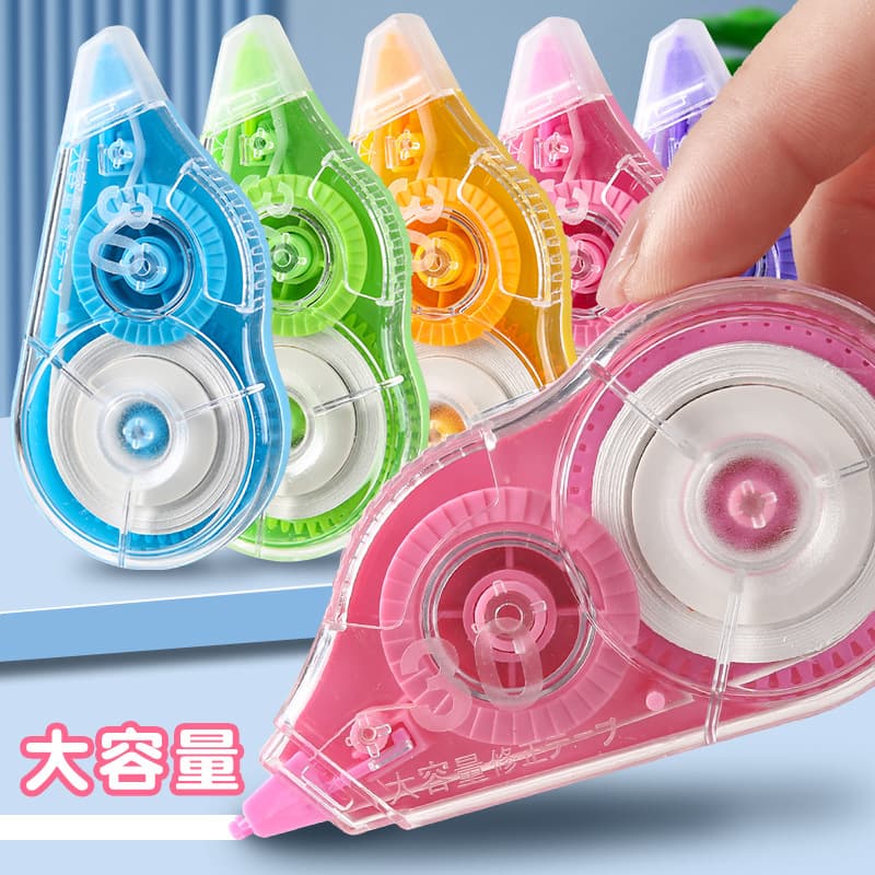 Large Capacity Correction Tape High Aesthetics Clickable Non-jamming Silent Student Use Correction Tape Back-to-school Stationery Non-break