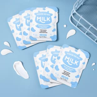 LAIKOU Milk Moisturizing Clay Mask Sheet 1 Sheet 5g Pore Cleansing Hydrating Skincare Export Mask