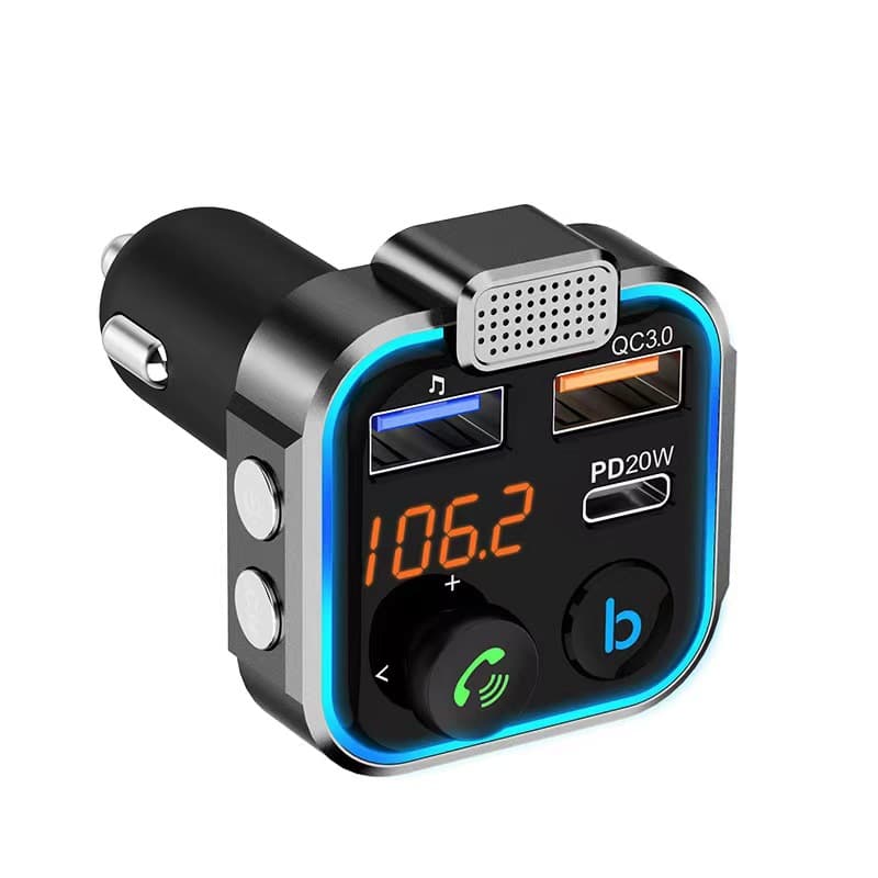 Car Bluetooth MP3 Music Player BT5.0 FM Transmitter PD20W QC3.0 Phone Charger