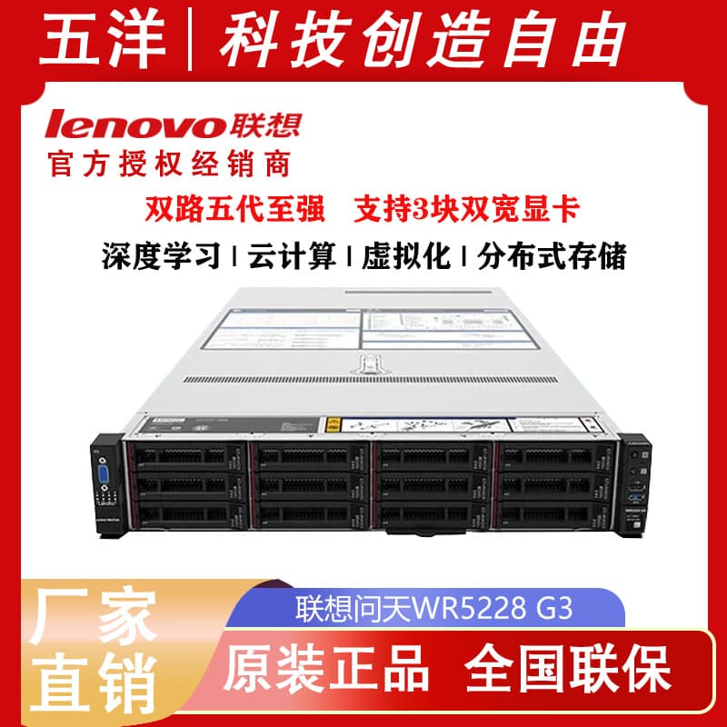 Lenovo Wentian WR5228 G3 Dual-socket 2U Rack Server Host with 2 4510 CPUs