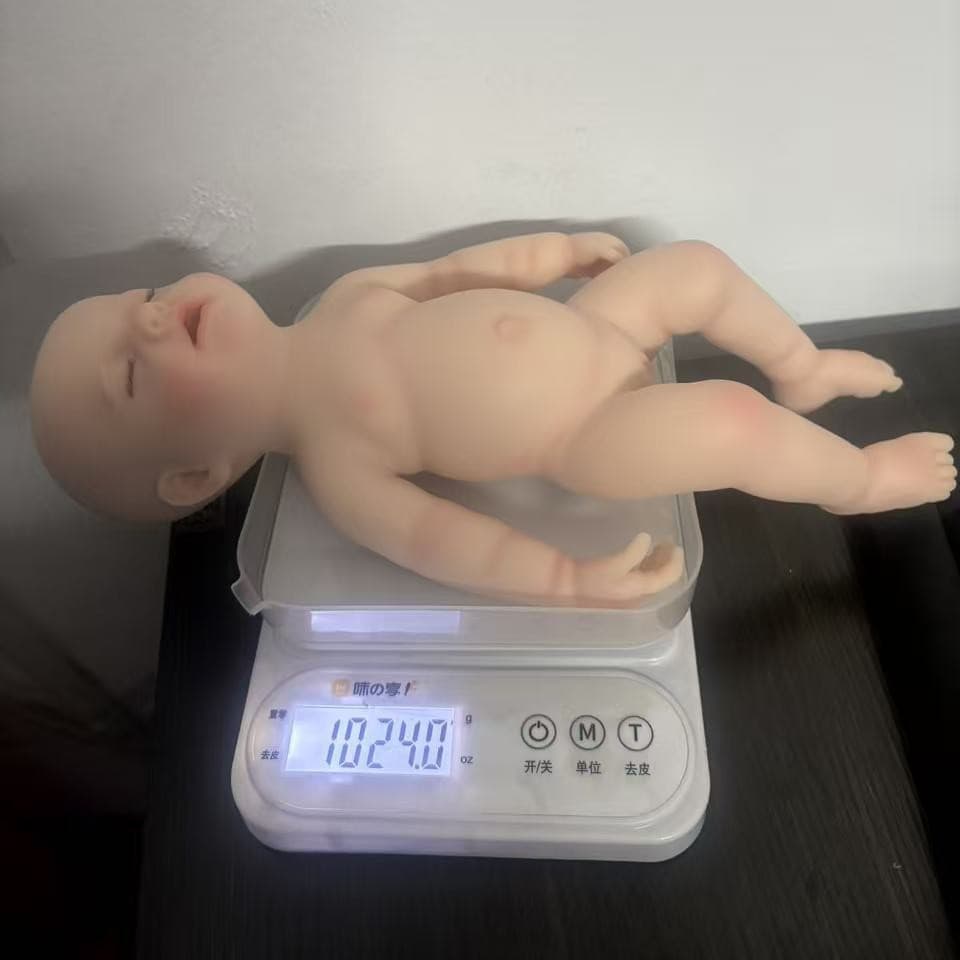12 inches 30 cm high solid silicone Pascal solid silicone sleeping rebirth baby simulation hot selling comfort doll
