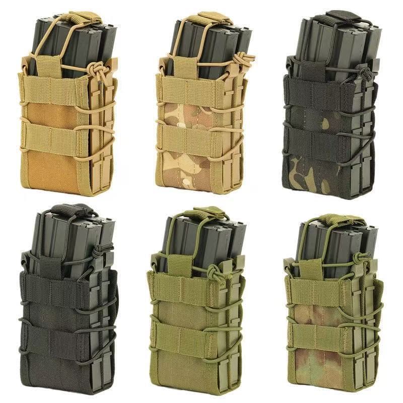 5.56 Tiger Trial double-layer magazine bag outdoor tactical storage bag vest waist seal MOLLE accessory bag function bag
