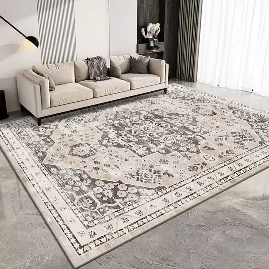 Cross-border American Vintage Bohemian Persian Living Room Sofa Coffee Table Mat European-style Ultra-soft Bedroom Bedside Rug