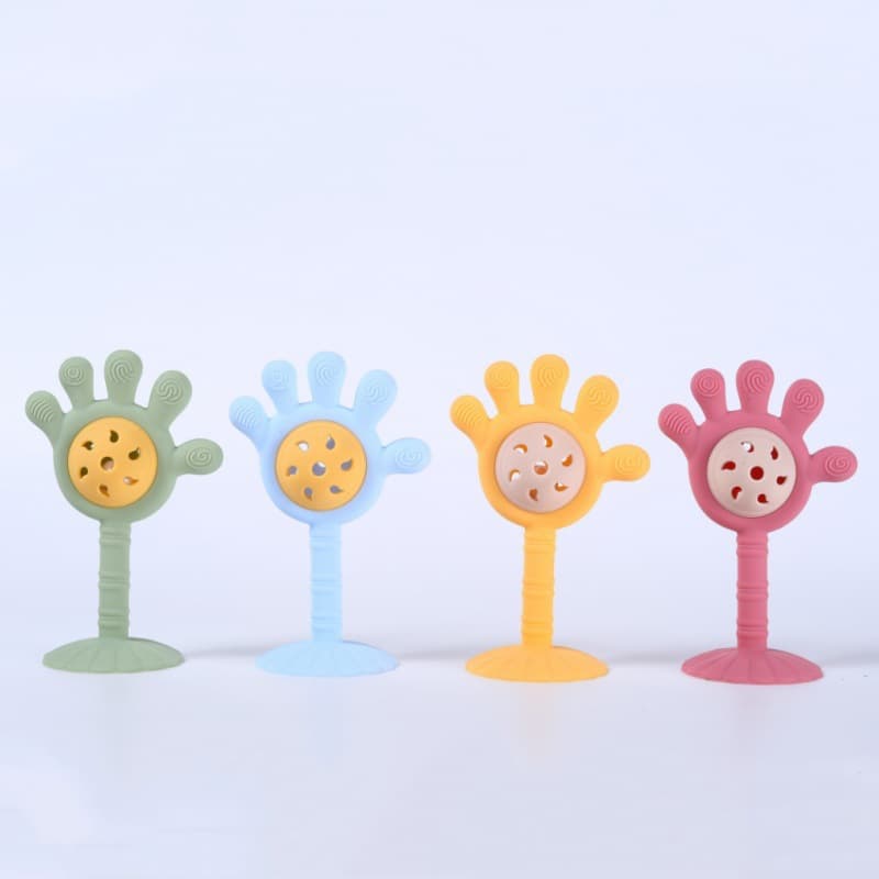 Baby Hand Rattle Toy Teether Chew Stick 1 Year Newborn Infant Early Education Educational Teething Gel Maternal and Baby Supplies