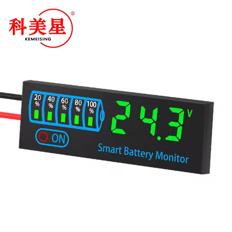LED Voltage Battery Indicator DC7-55V 12V24V Lead-Acid Lithium Battery Universal Battery Level Display