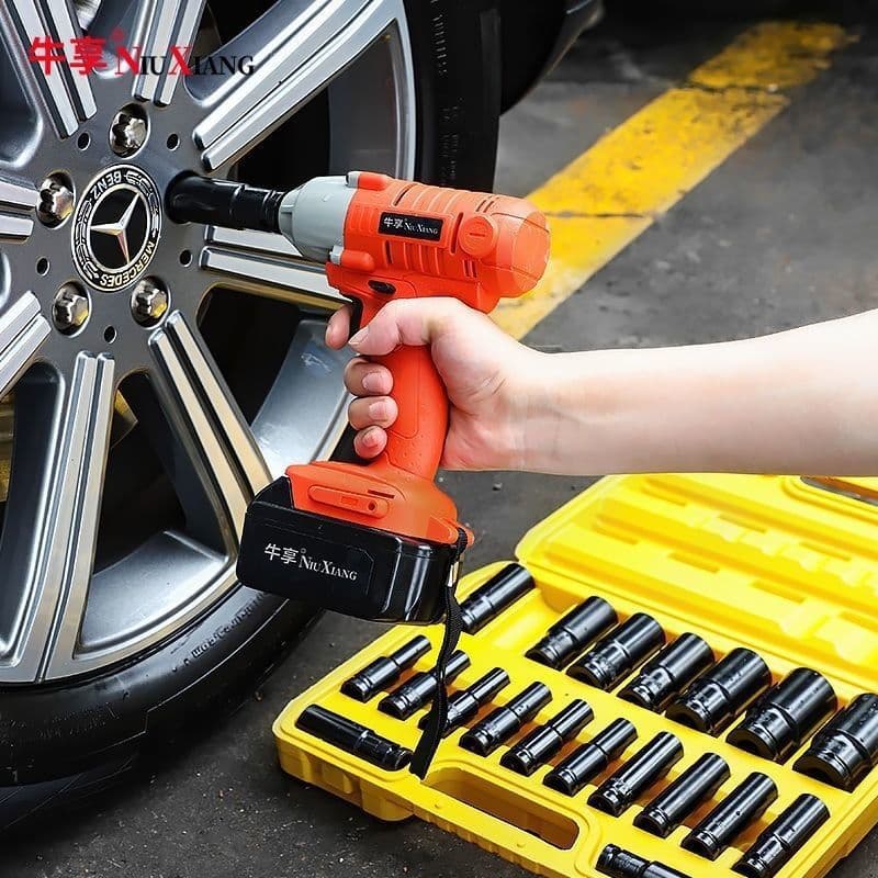 Extended Hex Electric Impact Wrench Socket Set 8-32mm, Complete Set for Mechanical and Automotive Repair