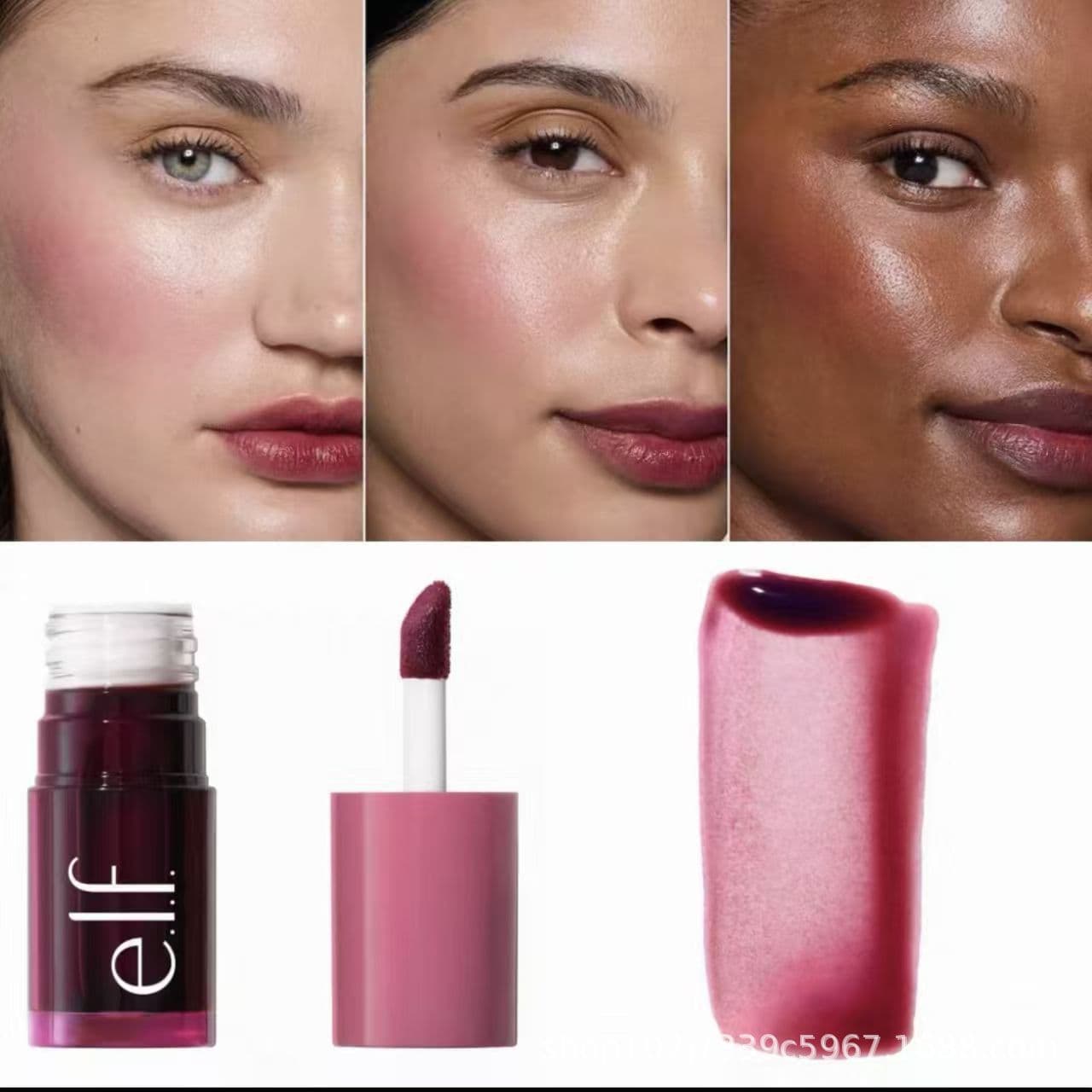 e.l.f. Lip Gloss Liquid Blush Lip & Cheek Tint Lipstick Lip Gloss Blush Liquid Rouge 6.8ml
