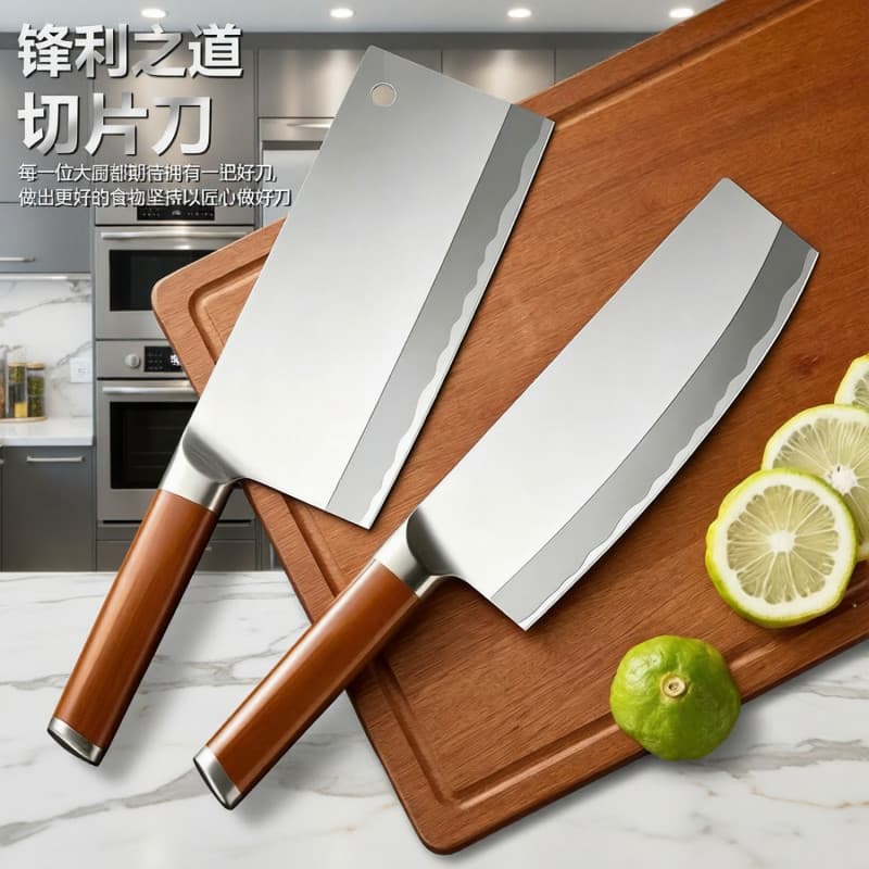 Kitchen Knife Household All Steel Integrated Multifunctional Stainless Steel Ladies Slicing Knife Kitchen Chef Knife Meat Knife Vegetable Knife
