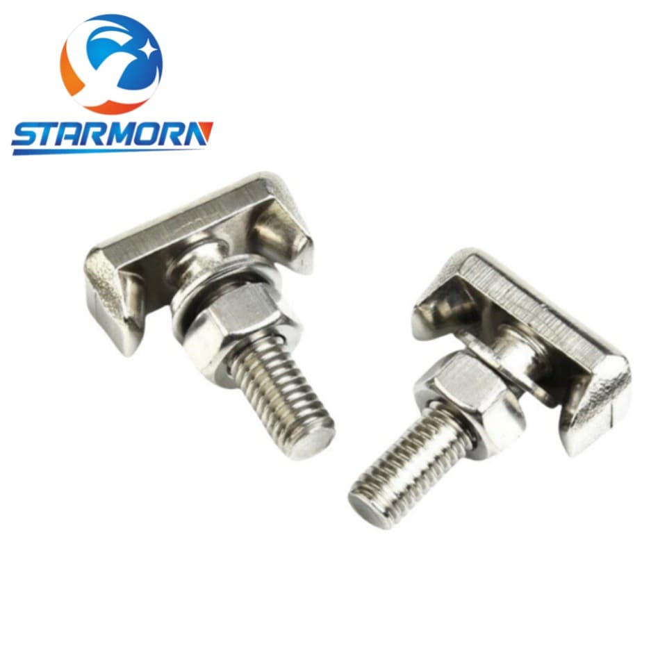 Ready Supply of Automotive Stainless Steel T-Type Clips 304 Stainless Steel Mountain-Type Fixed Battery Replacement Screws