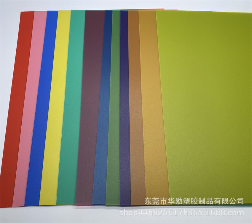2mm White Plastic Sheets, 0.5mm PP Colored Films in Red, Yellow, Blue, Green, Orange, Pink, Purple, A3/A4 Rigid Frosted Panels