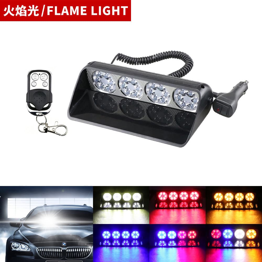High beam car counterattack warning light led suction cup strobe light clearing light suction cup light high beam dog 12V24V