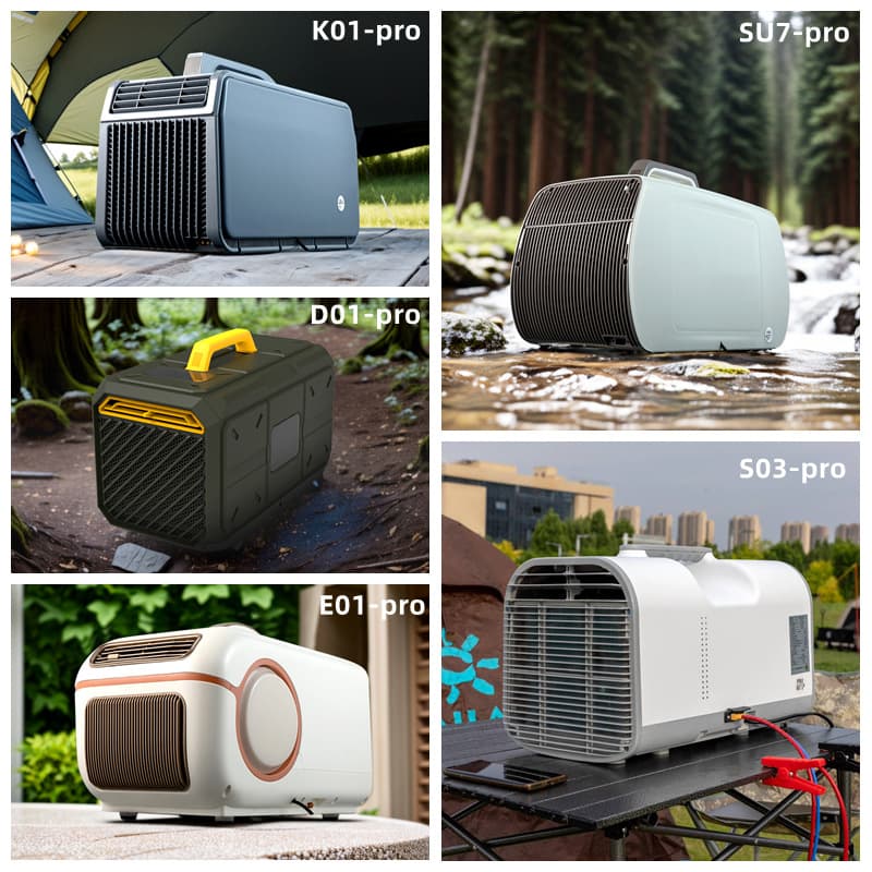 Summer's Popular Portable Mobile Air Conditioner, Cooling and Heating, No Drainage Required, Compatible with AC 24V DC, Suitable for Vehicles and Outdoor Use