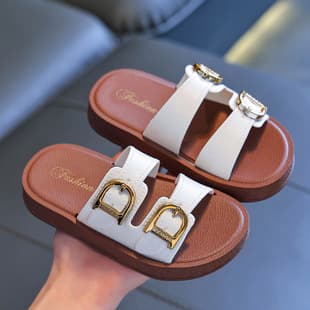 Girls' Slippers 2026 Summer Cute Fashion Soft Sole Non-Slip Slippers, Princess Sandals Little Girls Outdoor Beach Shoes