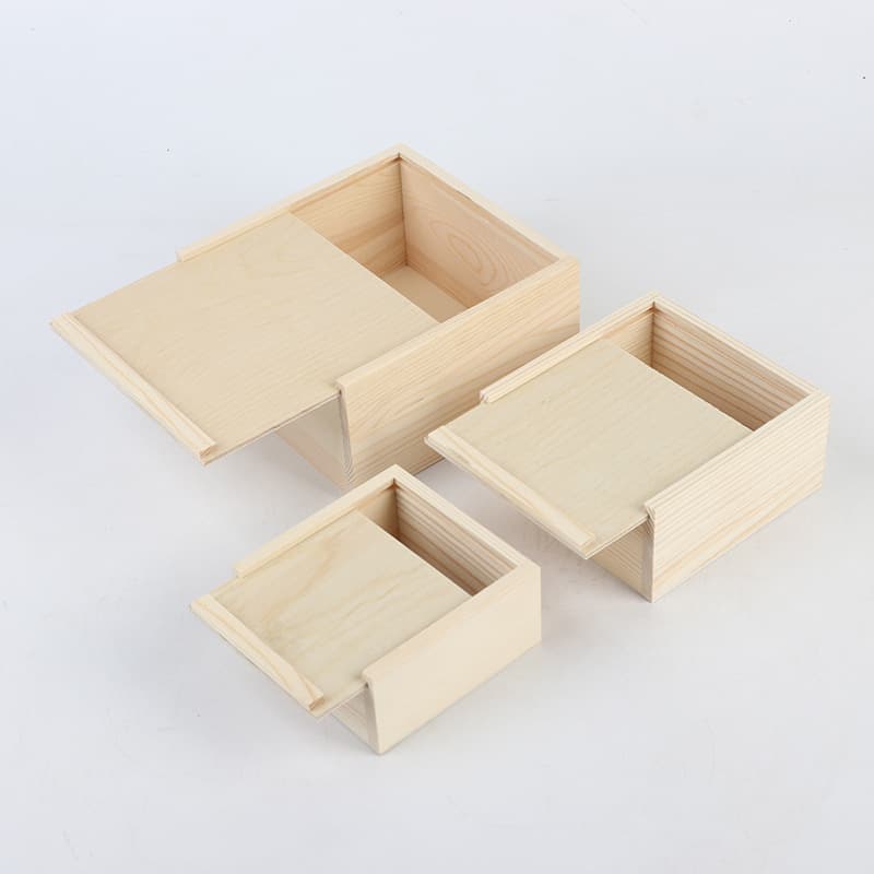Pull-out wooden packaging box, holiday gift box, wedding souvenir packaging box, direct supply wooden gift box packaging box