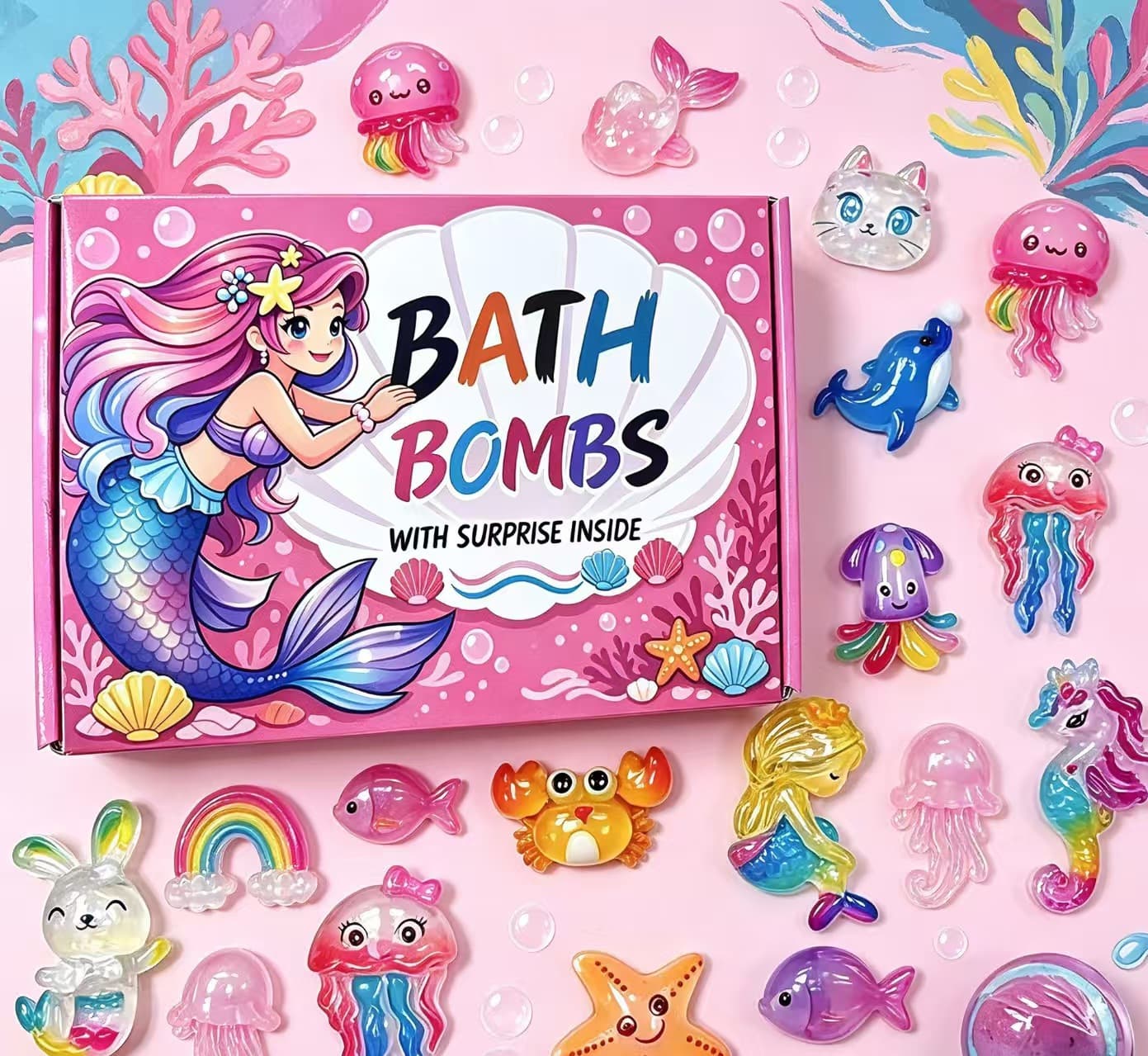 Cross-border Explosion Bath Bomb Gift Box Mixed Color Bubble Ball 60g*12 Bath Bomb Bubble Bath Ball Box Set