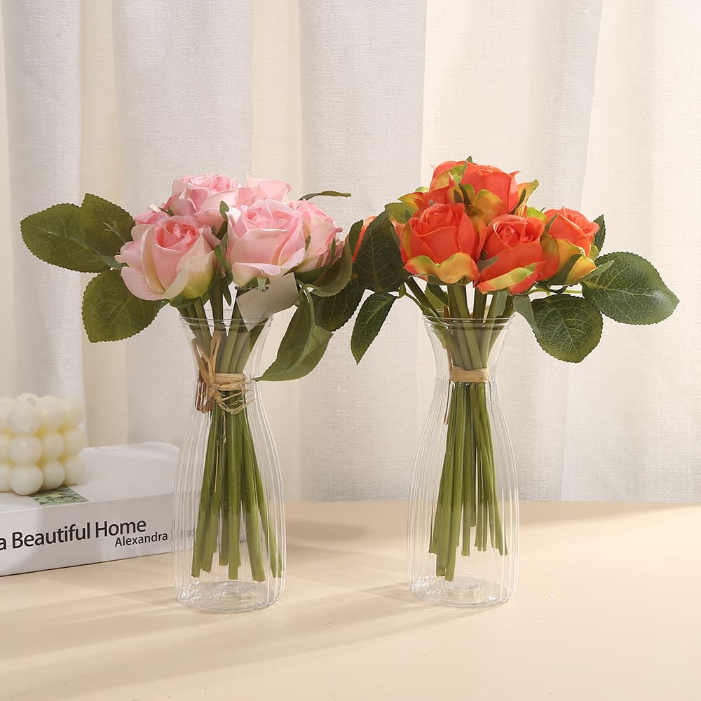 Plastic flower pot factory transparent flower arrangement flower vase modern style flower pot flower container package flower artifact